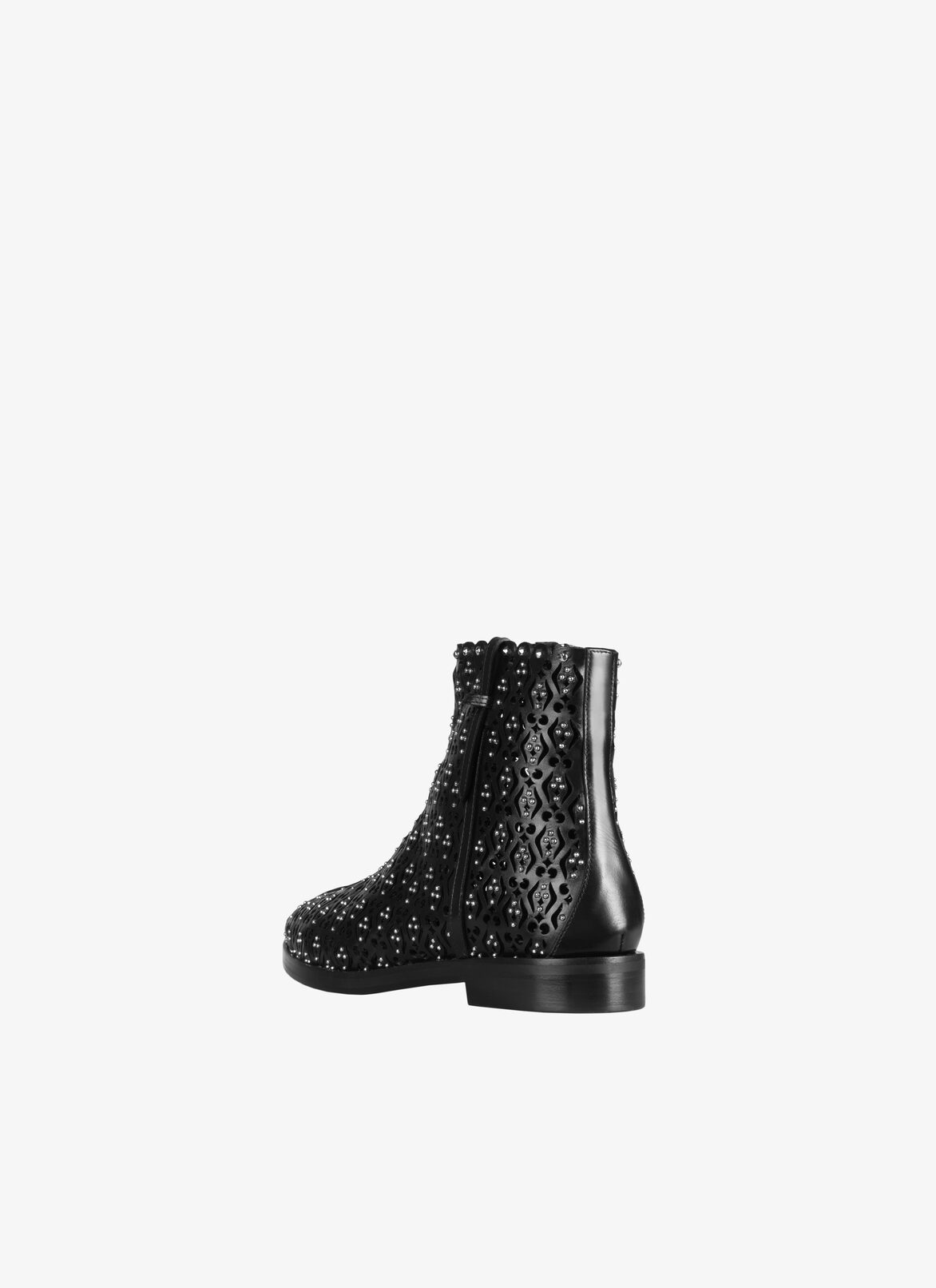 Laser Cut Calfskin Ankle Boot ALAÏA BLACK LASER CUT CALFSKIN ANKLE BOOT